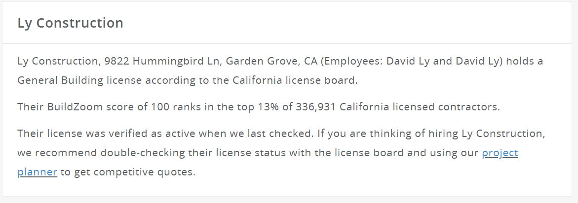 Contractor placeholder